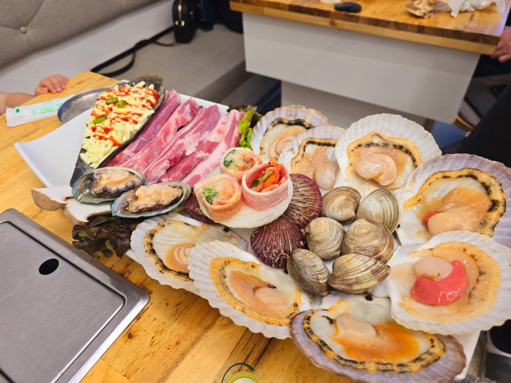  강릉 정동진 맛집 고기랑 조개랑, 고기와 조개를 함께 즐길 수 있는 곳!