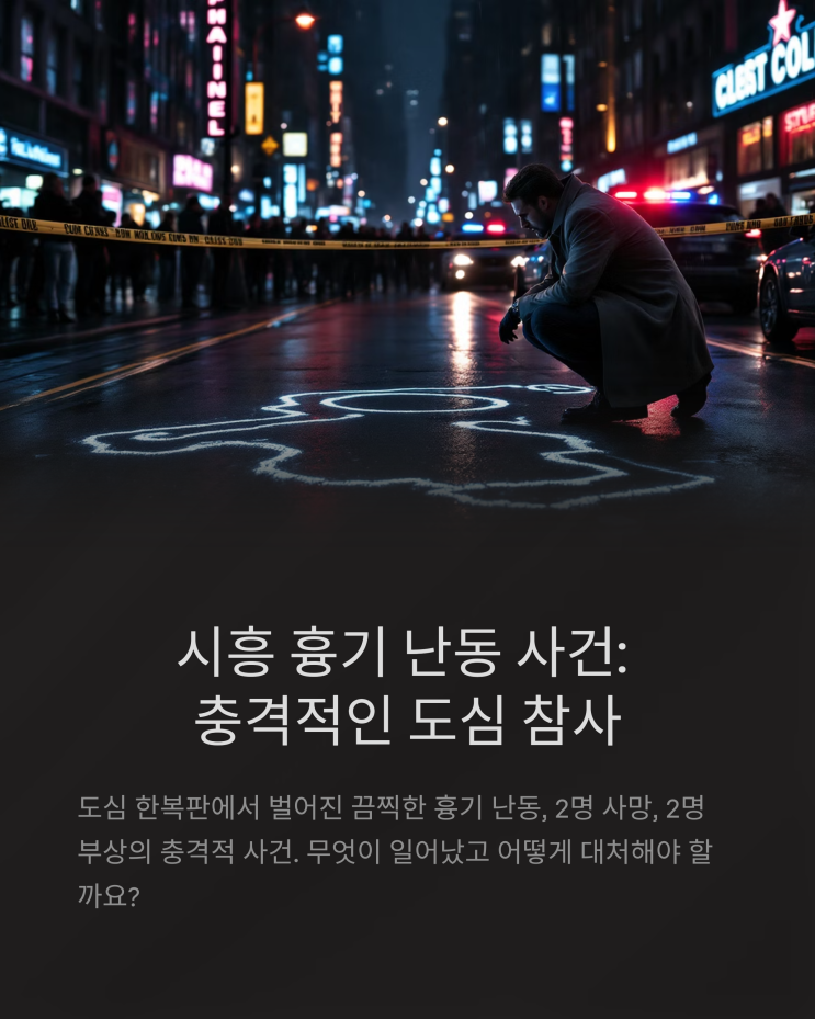 <b>시흥 흉기 난동</b> 사건 정리: 피해자, 배경, 대응까지