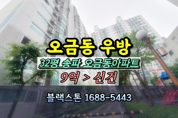  오금동 우방아파트 경매 32평 [2024타경1761]
