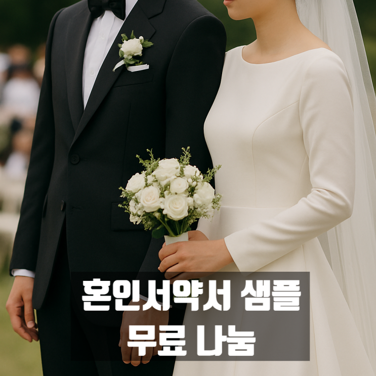  센스있는 혼인서약서 샘플! 감성적, 유쾌한, 진중한, 기독교 혼인서약 예시