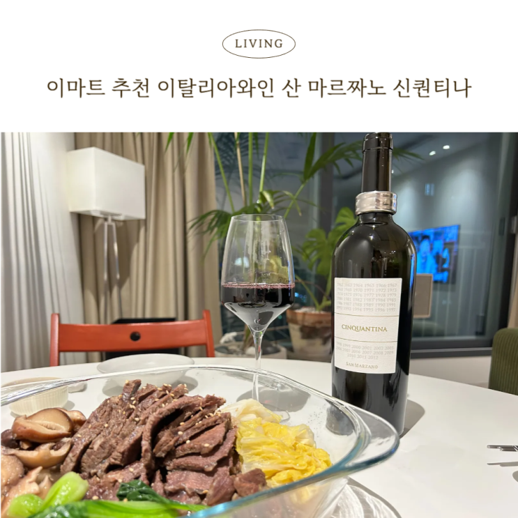  이마트 와인 추천 이탈리아와인 입문 산 마르짜노 신퀀티나