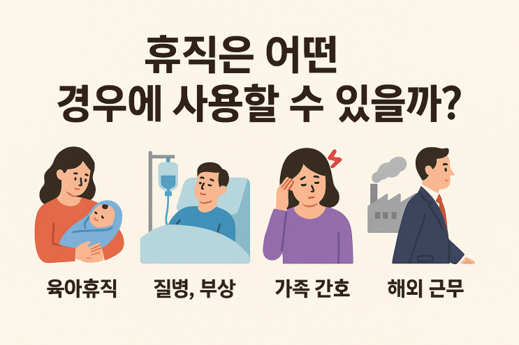  (인사제도) 휴직은 어떤 경우에 사용할 수 있을까?