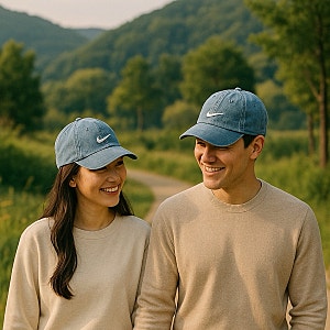 어떤 옷에도 찰떡! 나이키 데님 볼캡 내돈내산 리뷰 (feat. 커플템)