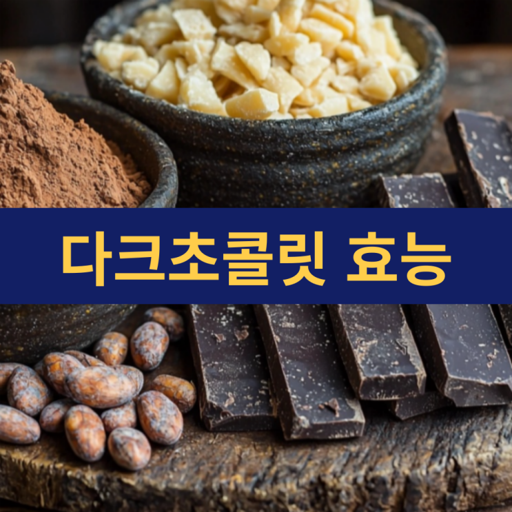  다크초콜릿 효능 | 달콤한 유혹, 건강까지 책임지는 다크초콜렛 효능