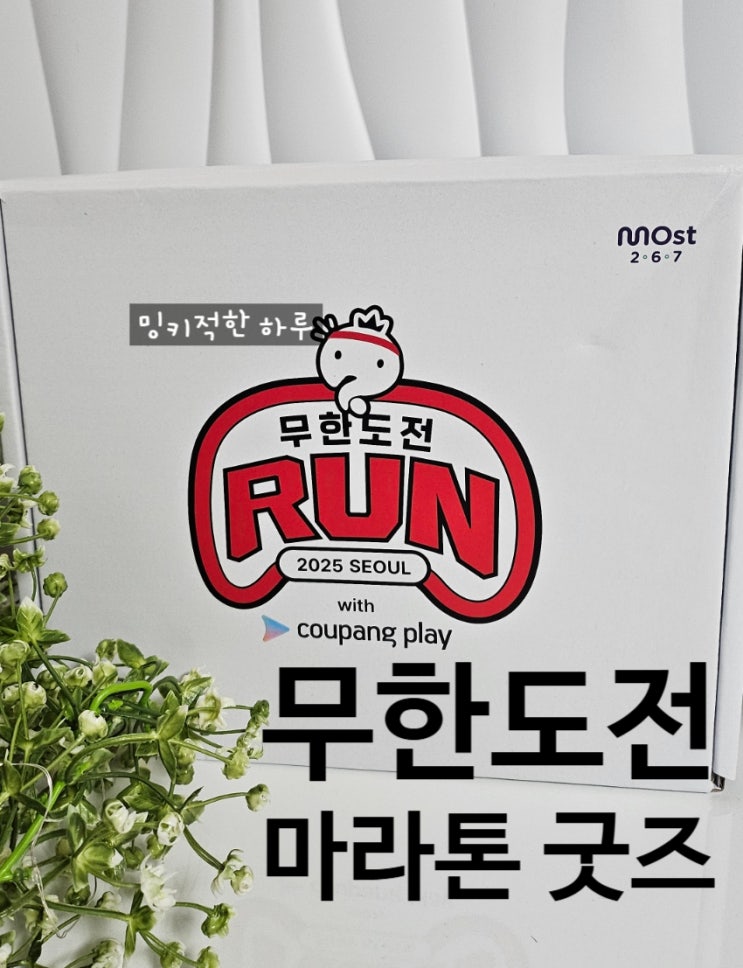  무도런 마라톤 굿즈 배송 아쉬워요
