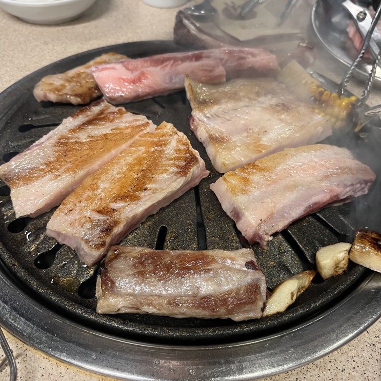  잠실 고깃집 옥봉갈비, 숙성 생갈비와 껍데기