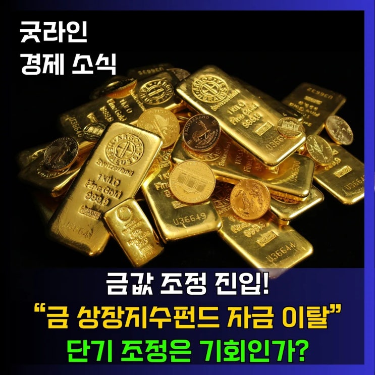 금값 충격 조정 진입! ETF 자금 이탈 속, 금 투자 내년까지 우상향 전망 핵심 요인 분석 금값 충격 조정 진입! ETF 자금 이탈 속, 금 투자 내년까지 우상향 전망 핵심 요인 분석