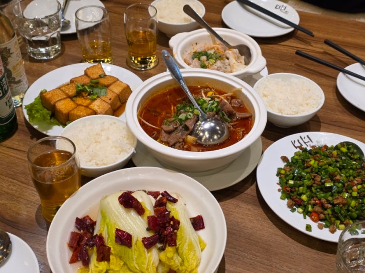  타이베이 101 근처 맛있는 사천요리 전문점 키키레스토랑 앳 포 펀 점