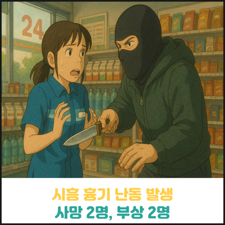 시흥 흉기난동 발생 피해자 4명 중 2명 사망 시흥 흉기난동 발생 피해자 4명 중 2명 사망