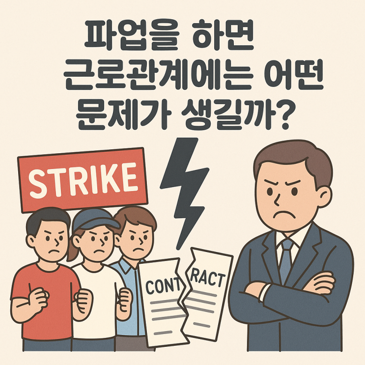  (노사관계) 파업을 하면 근로관계에는 어떤 문제가 생길까?