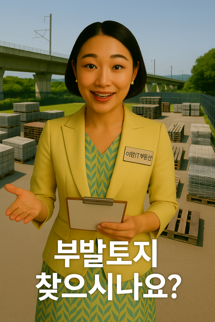  이천 부발읍 신하리 토지  부발역 인근! 주차장, 야적장, 창고 부지 황금입지! (회사 사옥 추천