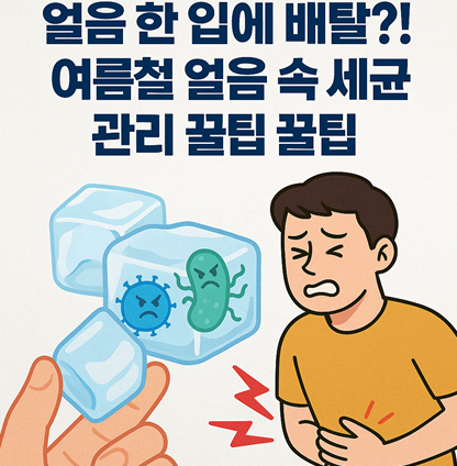  얼음먹고 배탈, 세균 관리 꿀팁