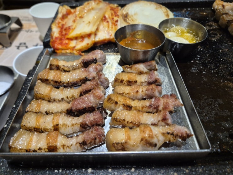  송도 고기집 하남돼지집 센트럴파크점 방문 후기
