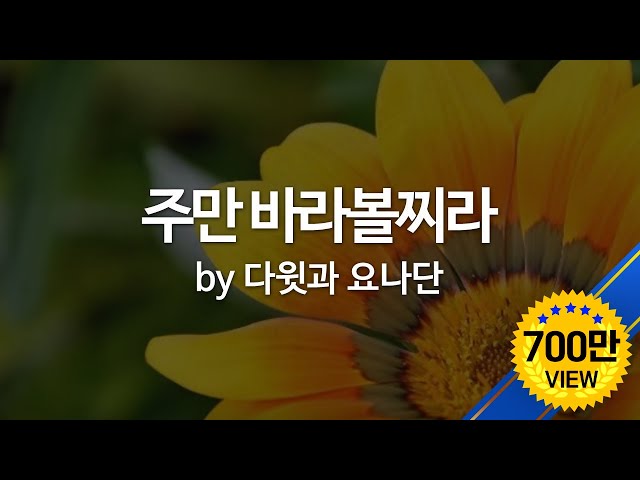 주만 바라볼찌라 by 다윗과 요나단 주만 바라볼찌라 by 다윗과 요나단