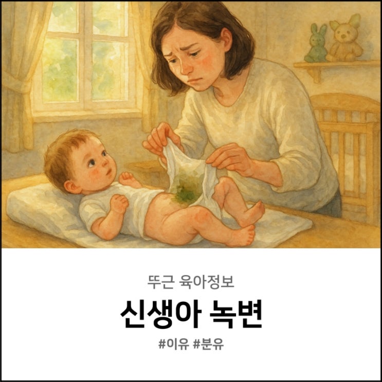  신생아 녹변 이유 분유 바꿔야 할까?