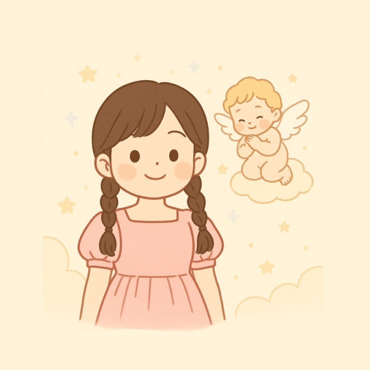  핑크 드레스 입은 내가 꿈에 나타난 꿈 태몽일까?