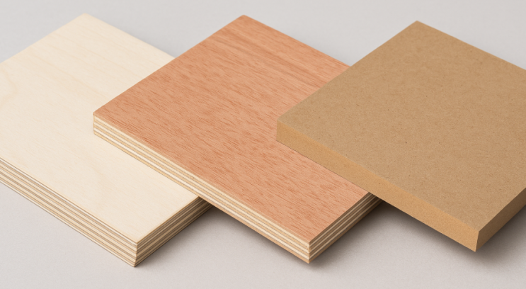  자작합판 오쿠메합판 MDF 특징과 cnc 재단