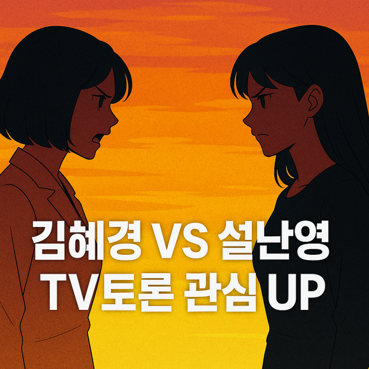 김혜경 VS <b>설난영</b> TV<b>토론</b> 관심 UP