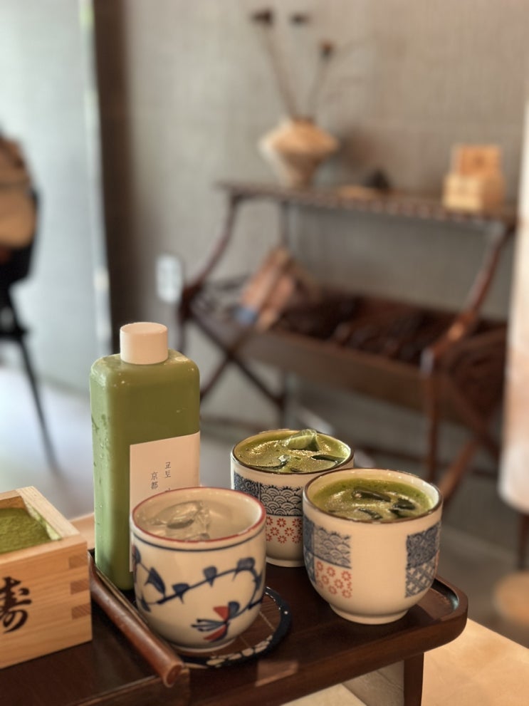  교토분위기의 이케아강동 근처 말차맛집 카페제이