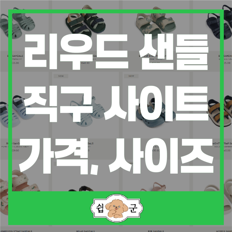  리우드 아기 샌들 직구 사이트 가격 사이즈 (덴마크 공홈)