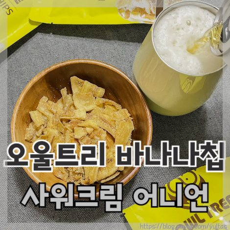  간단한 맥주안주 오울트리 바나나칩 사워크림 어니언