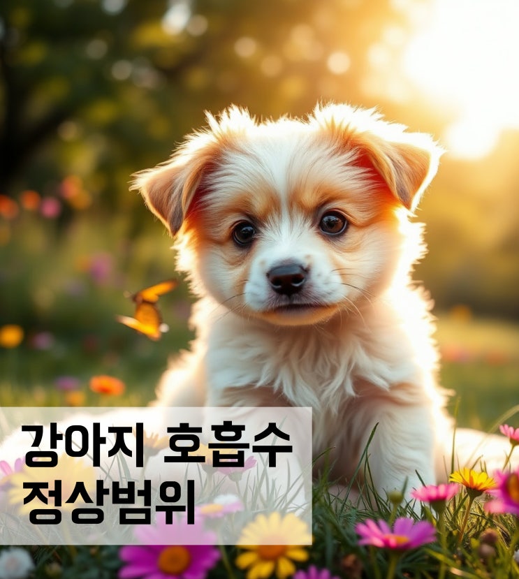  강아지 호흡수 정상범위와 측정방법