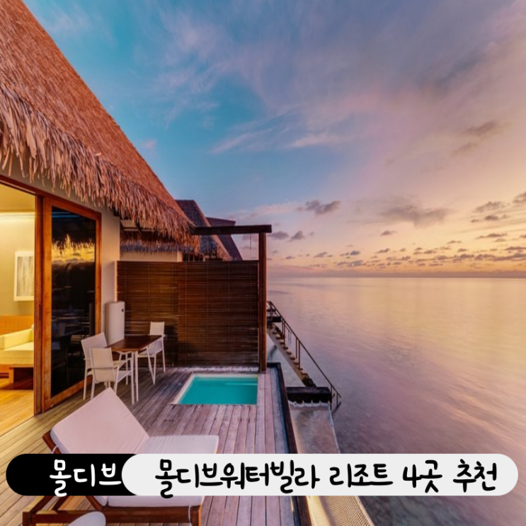  몰디브 워터빌라 추천 4곳, 숙소에서 바로 수영 가능한 인생 리조트