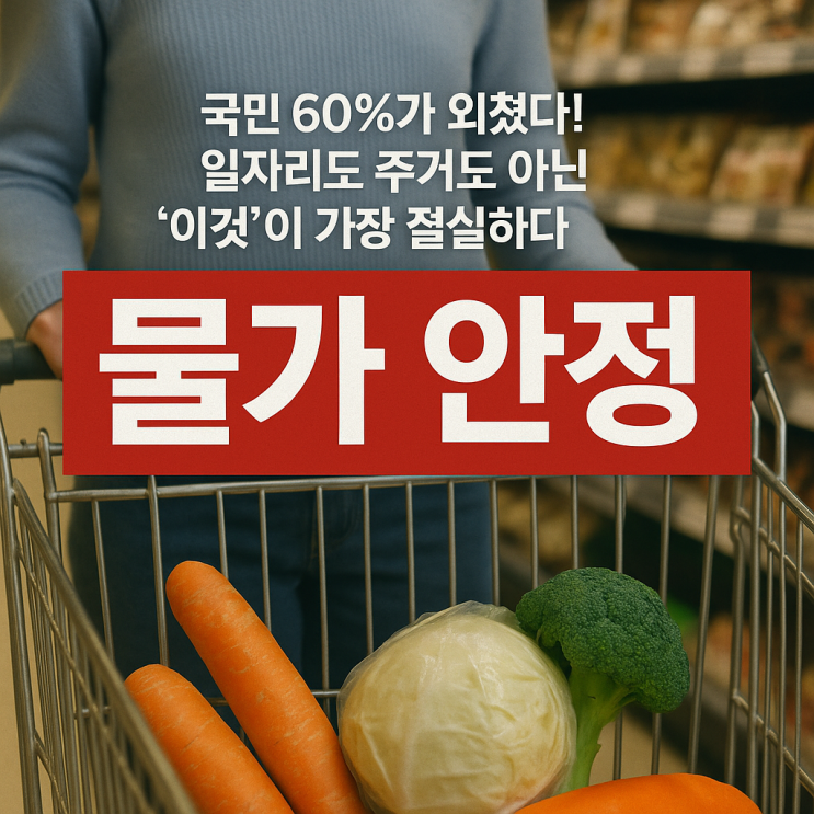  국민 60%가 외쳤다! 일자리도 주거도 아닌 '이것'이 가장 절실하다