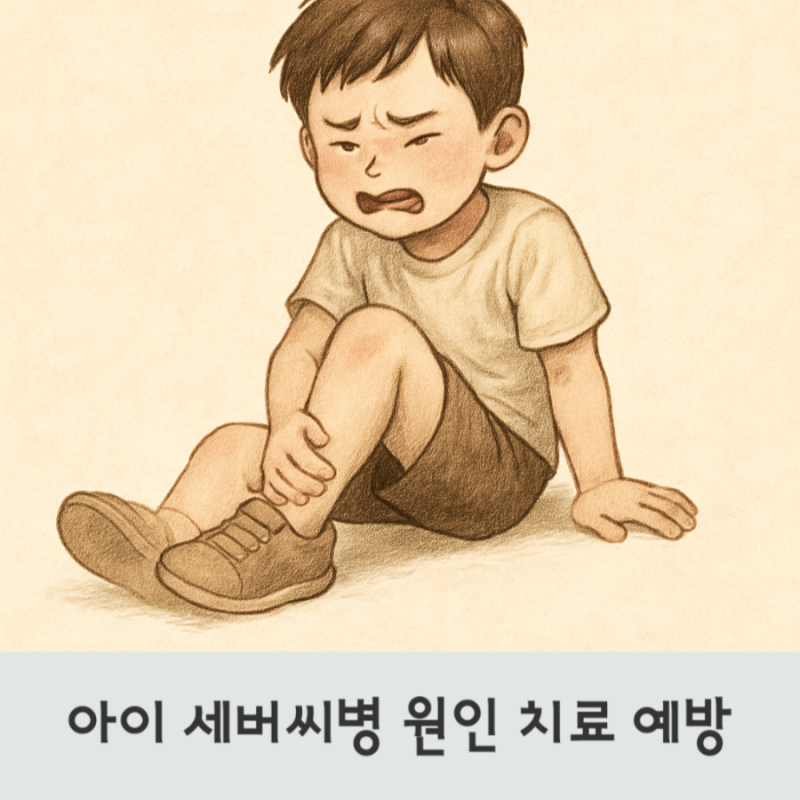 아이 발뒤꿈치 통증 세버씨병, 성장통이 아니에요