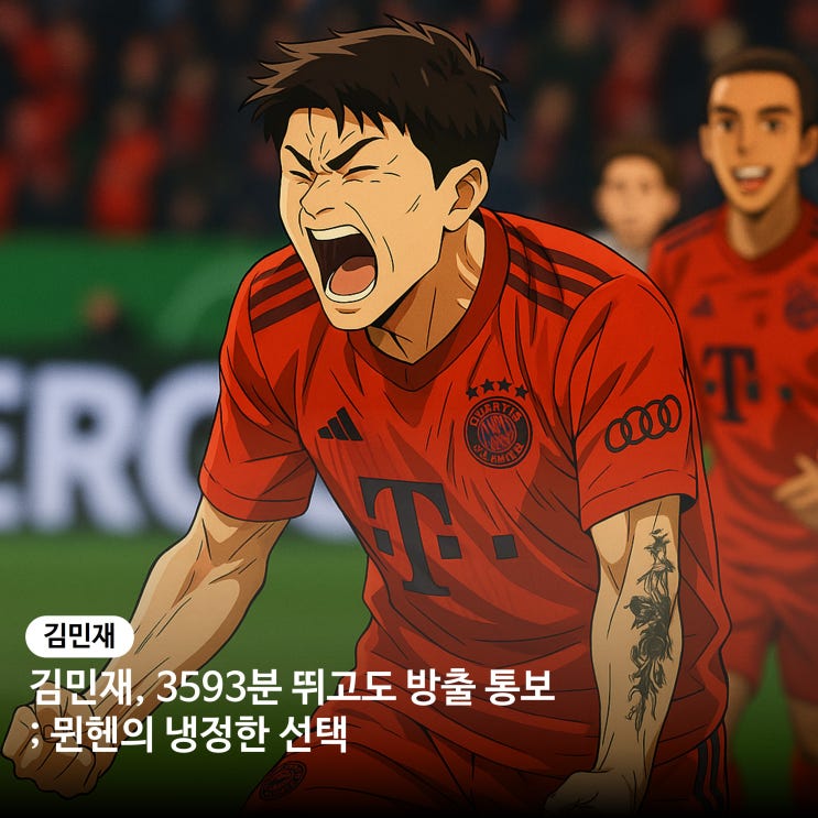 <b>김민재</b>, 3593분 뛰고도 방출 통보; 뮌헨의 냉정한 선택