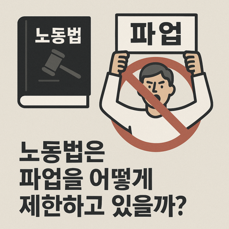  (노사관계) 노동법은 파업에 대해 어떤 제한을 두고 있을까?
