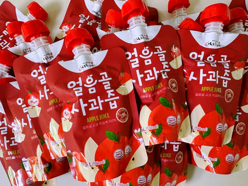 대흥농원 얼음골사과즙 아이간식 추천 100% 착즙 사과주스
