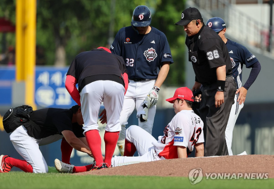 기아타이거즈 김건국 결국 종아리 부상으로 1군 엔트리 말소됐네요