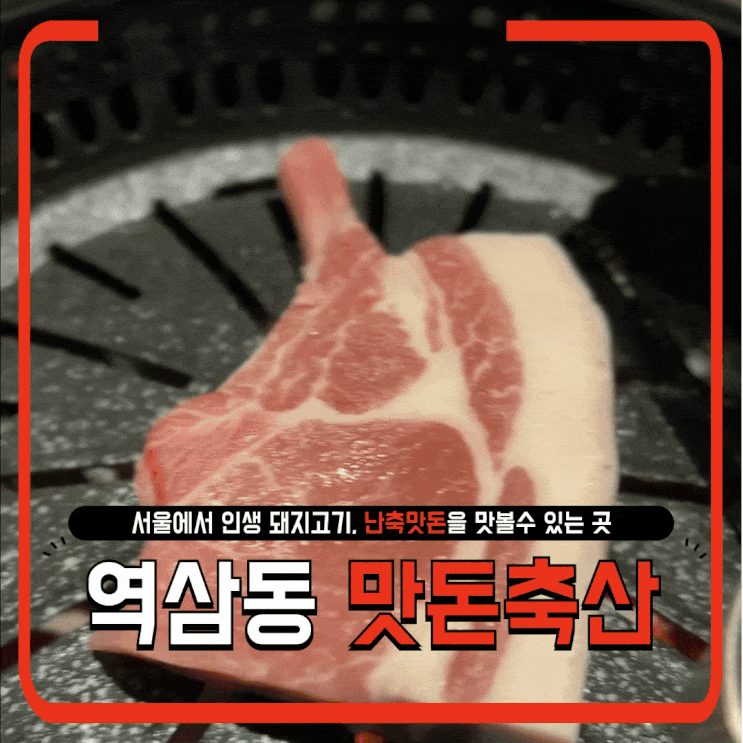  역삼 맛돈축산 솔직후기｜난축맛돈은 돼지고기계 끝판왕인가요?