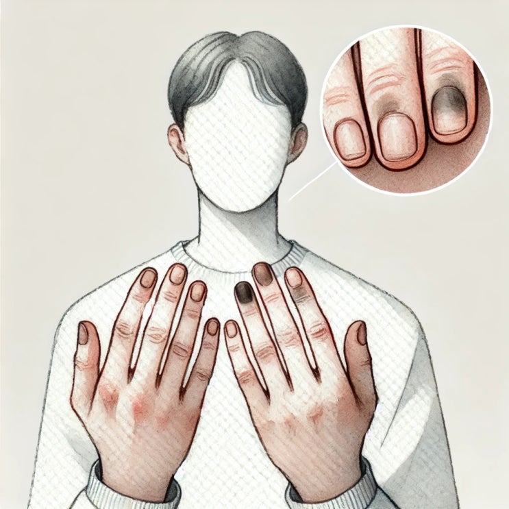  손바닥 점과 흑색종, 손톱·발톱 주변 위험 신호