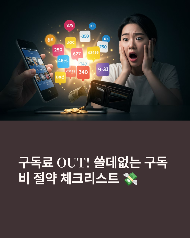  구독료 OUT! 현명한 소비자를 위한 구독 서비스 해지 체크리스트 (feat. 청장 탈출)