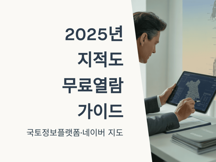  2025년 지적도 무료열람 가이드: 초보도 쉽게, 국토정보플랫폼·네이버 지도로 성공 투자 시작!