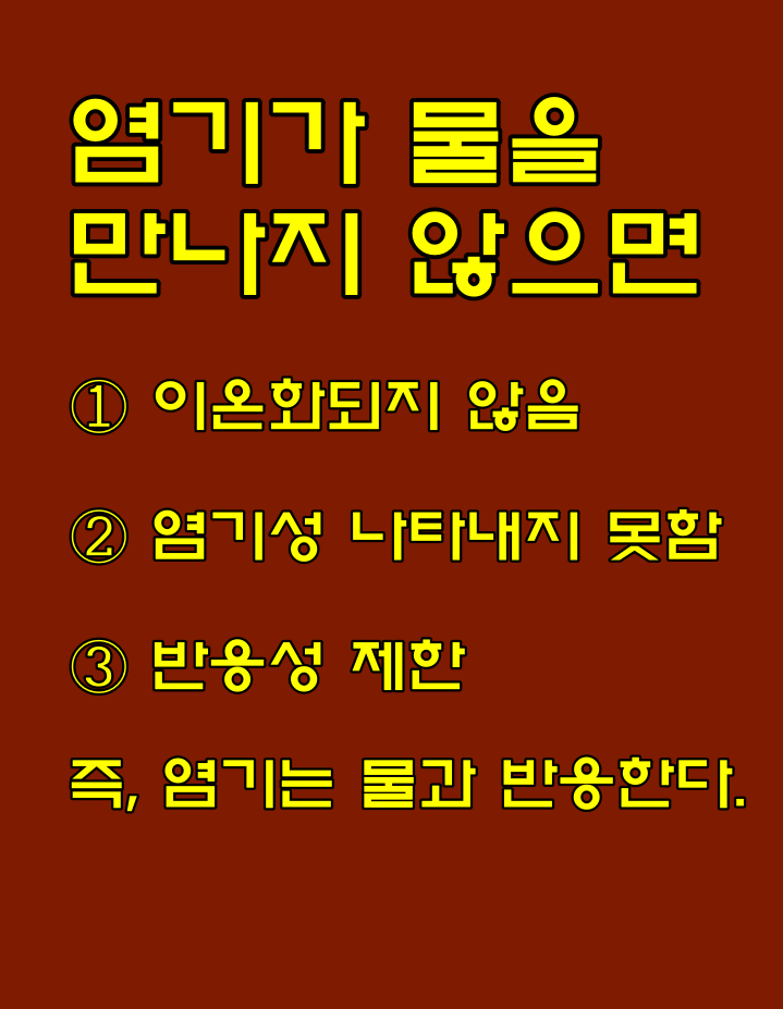  파마/매직할 때 중화제 역할 및 방법, 중화 작용/반응,  중화제 종류, 염기와 물의 반응