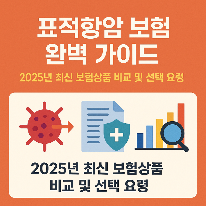 표적항암 보험 완벽 가이드: 2025년 최신 보험상품 비교 및 선택 요령
