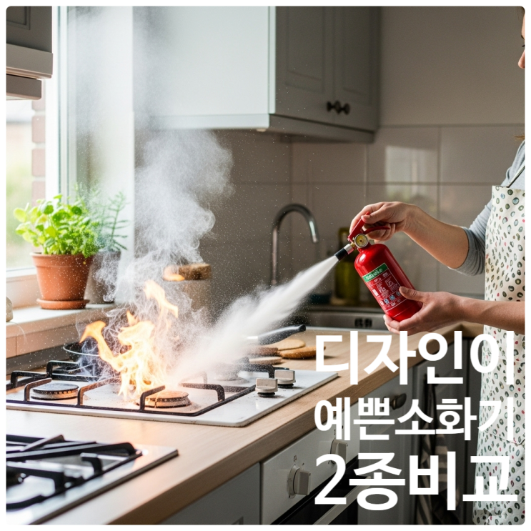  애니원 119 VS 나이아드 디자인이 예쁜 미니 소화기 추천