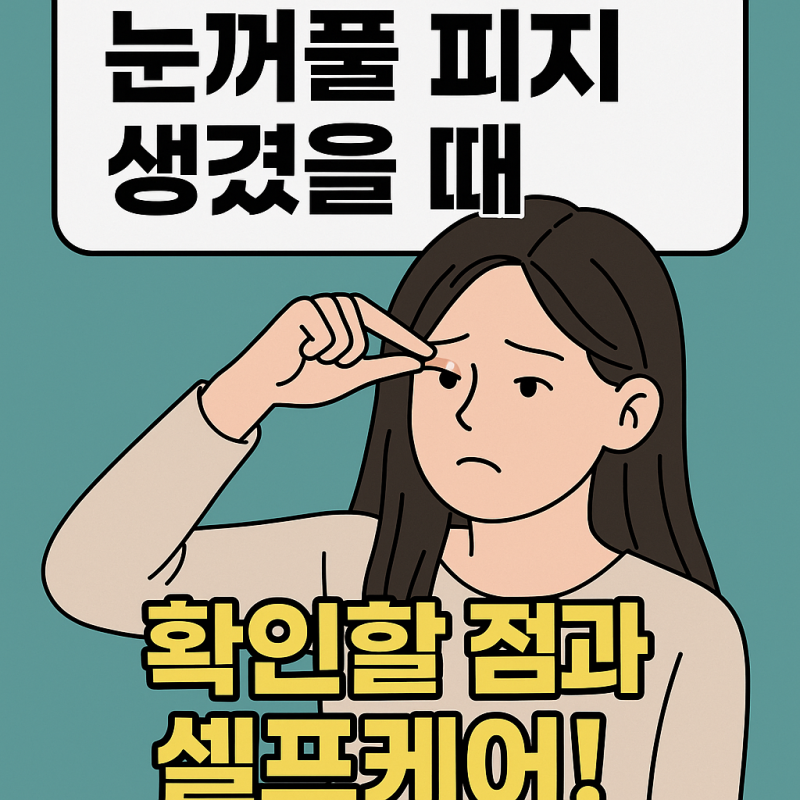 눈꺼풀 피지 비립종 여드름 차이 치료법 정리