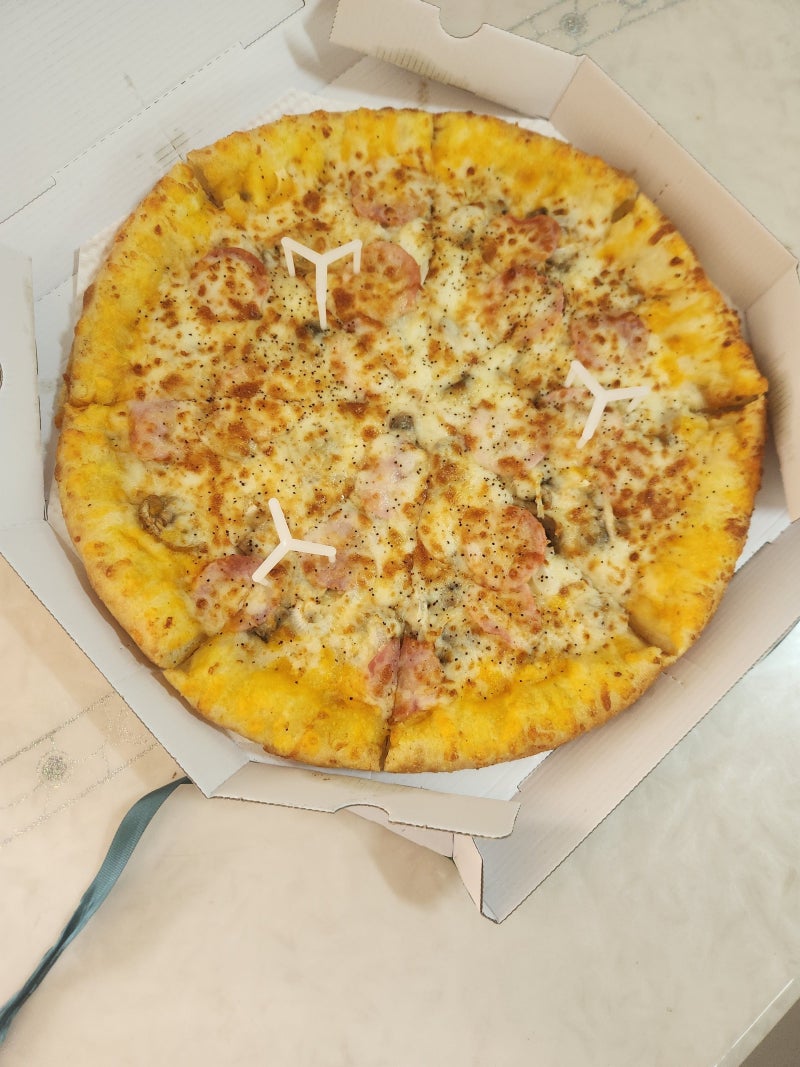 파파존스 히든메뉴! 햄 머쉬룸 식스 치즈 피자♡ : 네이버 블로그