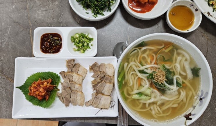  진해 칼국수 맛집 미담칼국수수육 가성비 좋은 곳