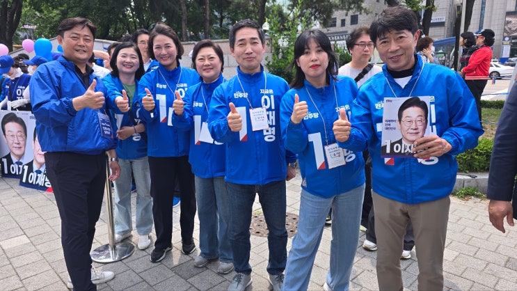 1번 더불어민주당 <b>이재명</b> 대선후보, <b>부평</b>역 북광장에서 집중<b>유세</b>