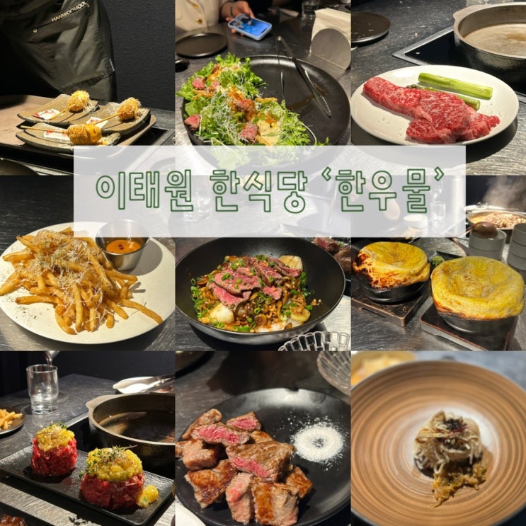  서울 이태원 가성비 좋은 한식당 런치 코스요리 즐기기 ‘한우물’