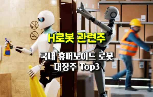 국내 휴머노이드 로봇 관련주...대장주 Top3