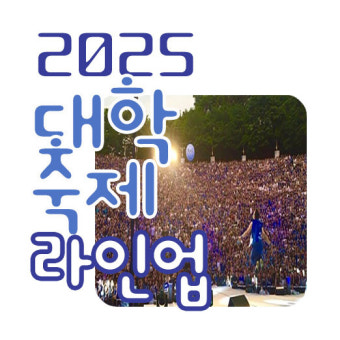  [2025 대학 축제 총정리] 인서울 대학교 축제 일정 & 라인업 한눈에 보기!