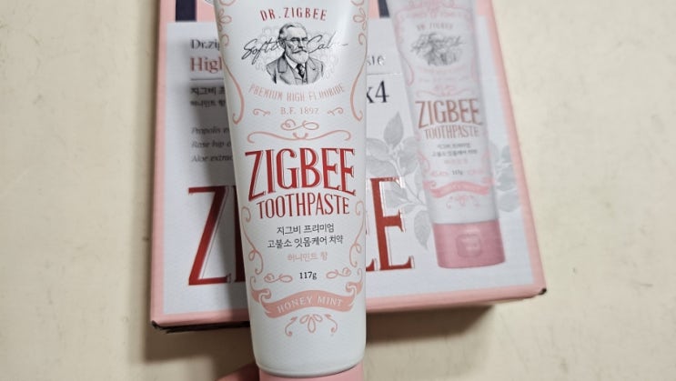  고불소치약 추천 '지그비 프리미엄 고불소 잇몸케어치약&잇몸재생치약 (허니민트향)'