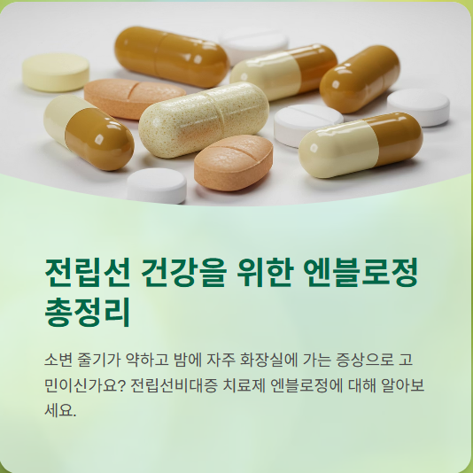  엔블로정 가격, 복용법, 효과, 부작용, 실제 후기까지 완벽정리!