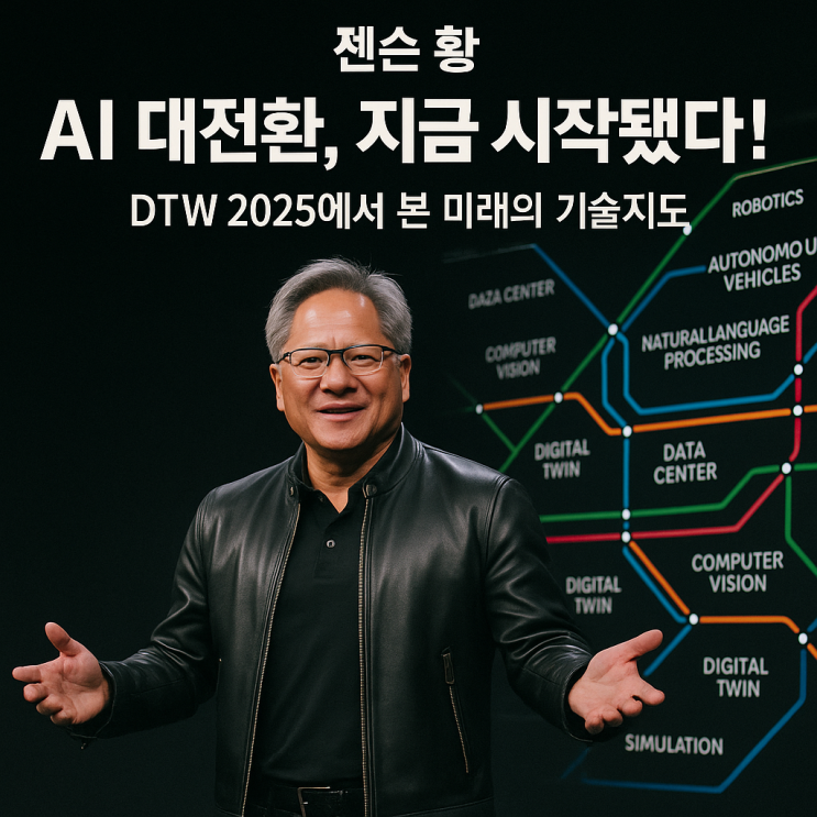  젠슨 황 AI 대전환, 지금 시작됐다! DTW 2025에서 본 미래의 기술지도